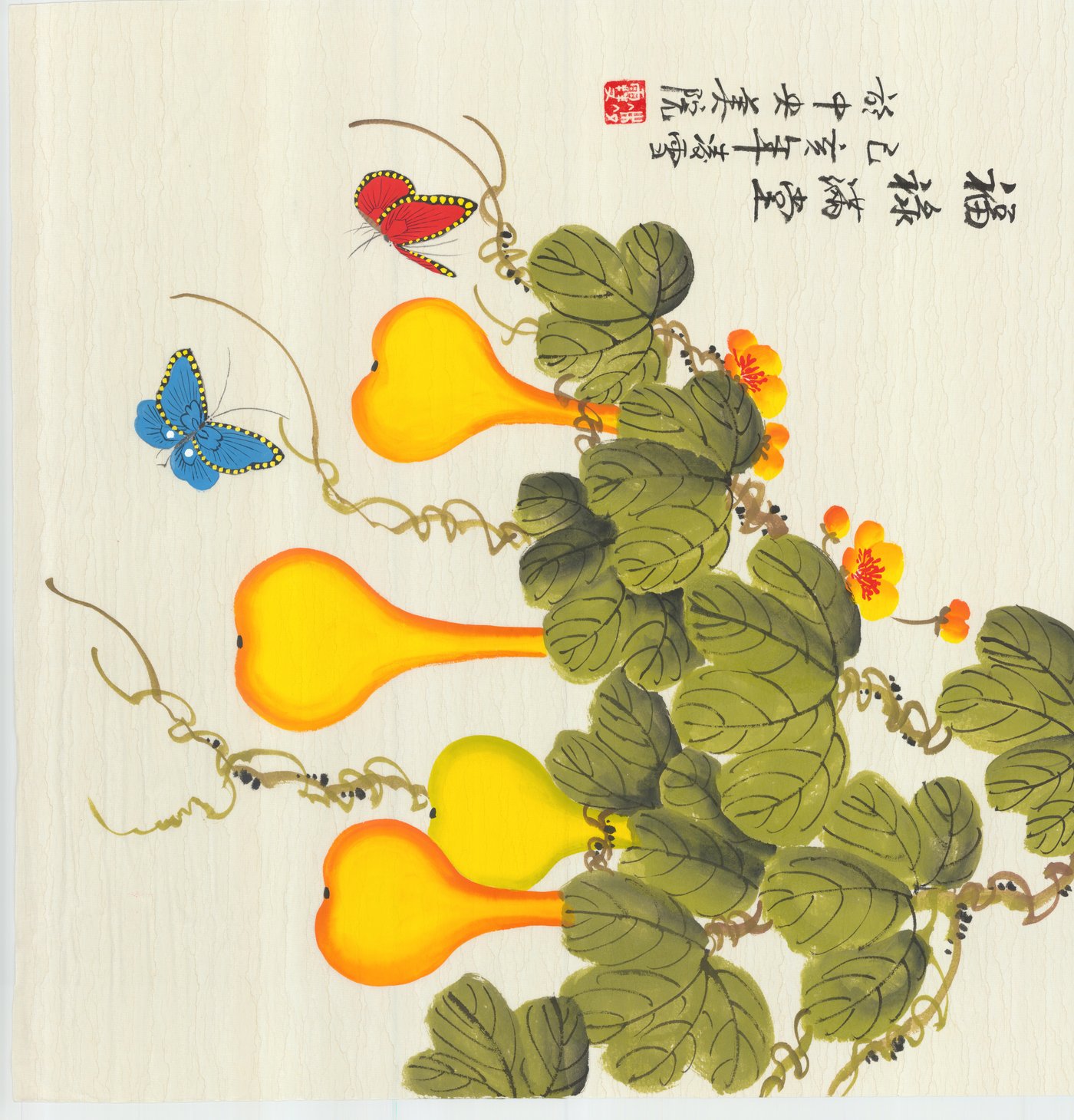 HD Ultra 工笔画扫描样张（整幅）